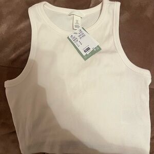 H&M White New Tank Top